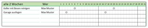 Putzplan Vorlage Alle Meine Vorlagen De