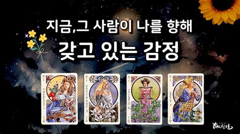 타로 지금 그 사람이 나를 향해 갖고있는 감정🌻🔮 Youtube