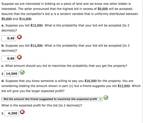 Solved Suppose We Are Interested In Bidding On A Piece Of Chegg