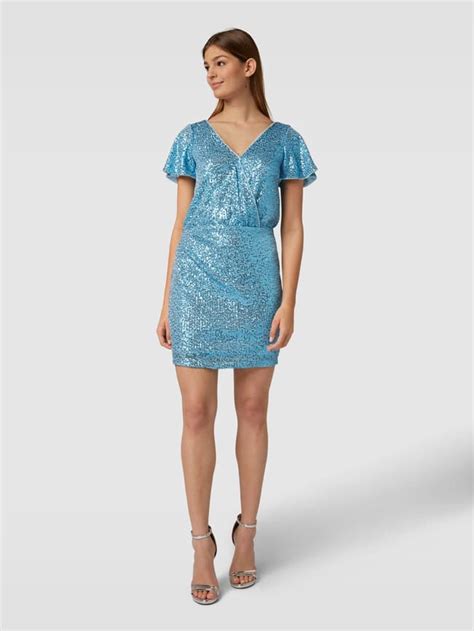 Paradi Cocktailkleid Mit Paillettenbesatz Hellblau Online Kaufen