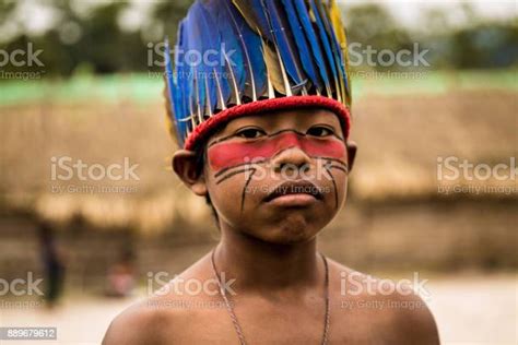 마나우스 브라질에서 Tupi Guarani 부족에서 어린이 북미 원주민 민족에 대한 스톡 사진 및 기타 이미지 북미 원주민