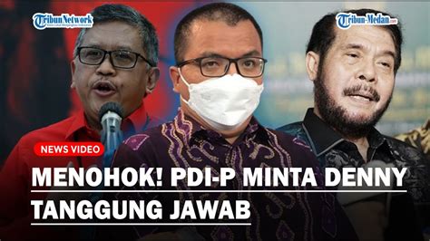 MENOHOK Sekjen PDI P Sentil Denny Indrayana Pertanggungjawabkan