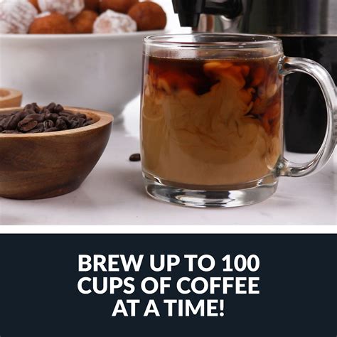 HomeCraft HCCU SS Cup Coffee Urn And Hot Beverage Dispenser With Dripless Faucet Quick