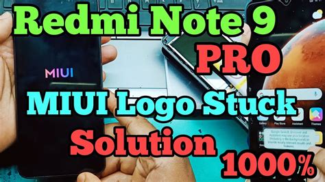 Redmi Note 9 PRO MIUI Logo Stuck Solution Redmi Note 9 PRO Frp Bypass