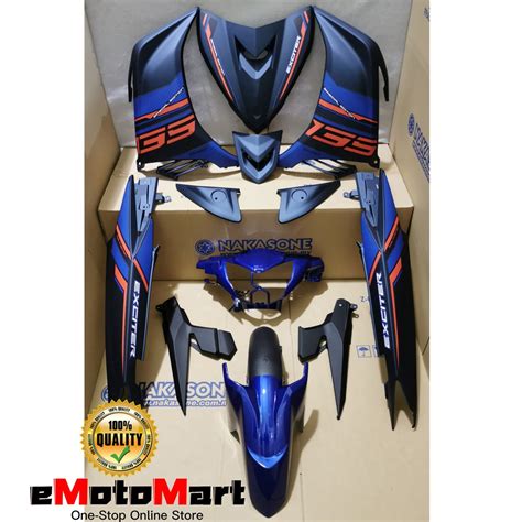 YAMAHA LC135 V2 Cover Set Exciter Raptor Blue LCV2 V6 Coverset Sticker