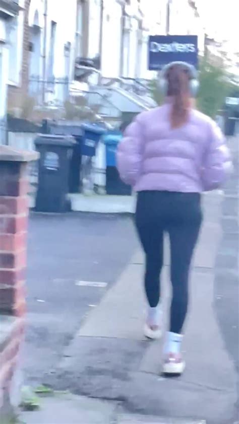 Fit Brunette Walking In Leggings Video ThisVid