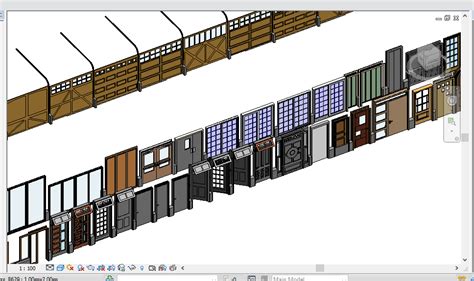 Models Doors Revit D Model Rfa Free D