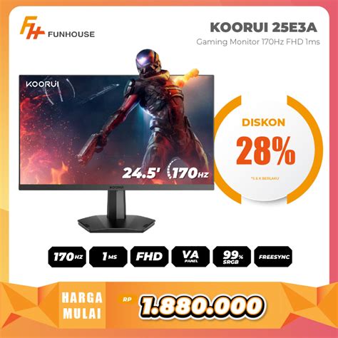 Jual Koorui E A Inch Gaming Monitor Hz Ms Fhd Freesyne