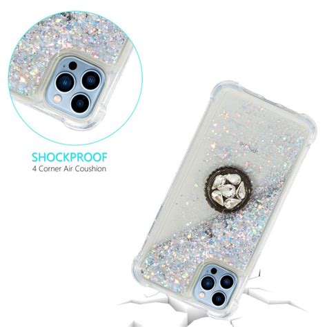 Coque IPhone 15 Pro Paillettes Avec Anneau Support Ma Coque