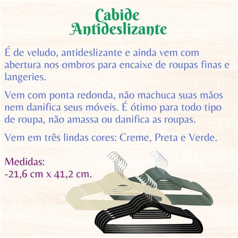 Kit 15 Cabides de Veludo Antideslizante Ponta Redonda não marca