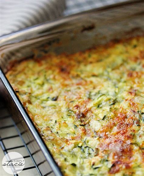 Cheesy Zucchini Bake Simply Stacie