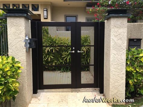 Gate Gallery KunkelWorks Dream House Exterior Backyard Gates