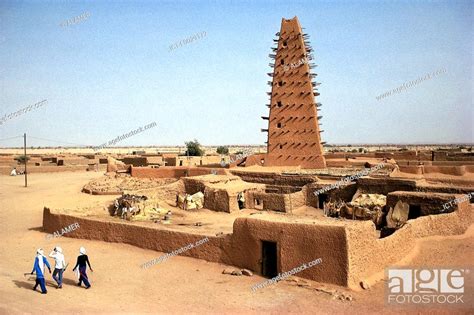 Niger Agadez Mosque Stock Photo Picture And Royalty Free Image Pic