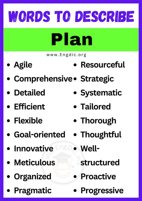 Best Words To Describe Plan Adjectives For Plan Engdic