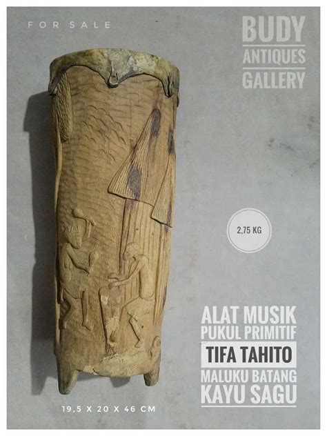 Alat Musik Primitif Tifa Tahito Maluku