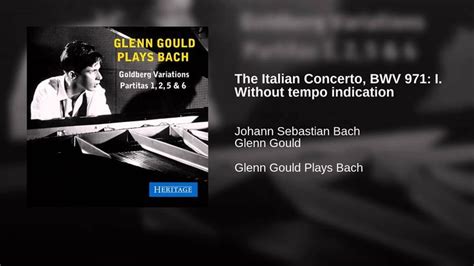 The Italian Concerto BWV 971 I Without Tempo Indication YouTube