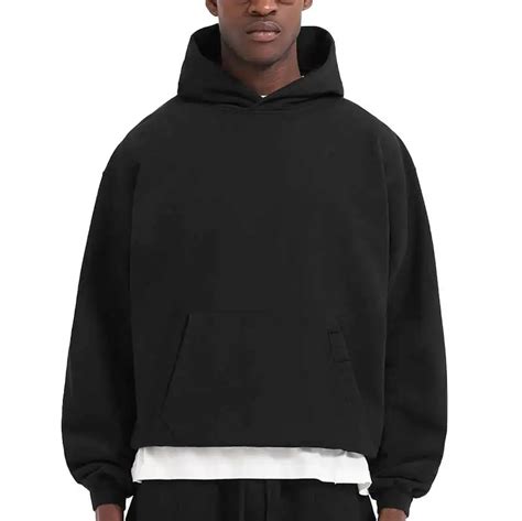 Hic High Quality French Terry Cropped Hoodies Oversized 100 Cotton