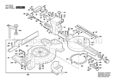 Bosch GCM 10 S 0601B20537 Spare Parts