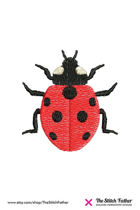 Ladybug Embroidery Pattern