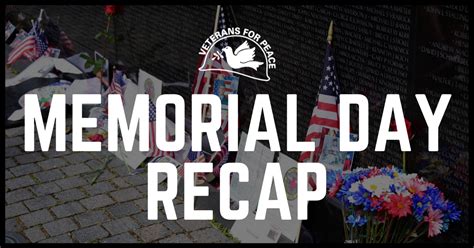 Memorial Day 2021 Recap Veterans For Peace