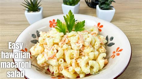 Easy Hawaiian Macaroni Salad Recipe Youtube