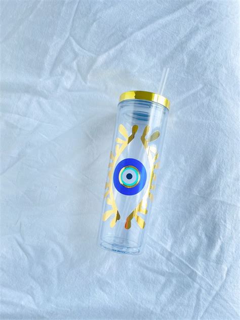 Evil Eye Tumbler With Your Name Evil Eye Design Amida By Zaa Custom