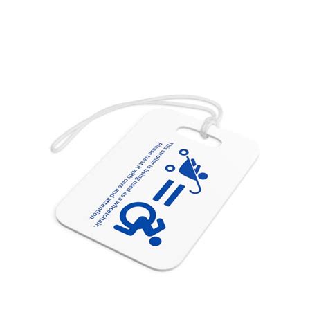 Stroller Equals Wheelchair Tag Stroller Tag Wheelchair Tag Special