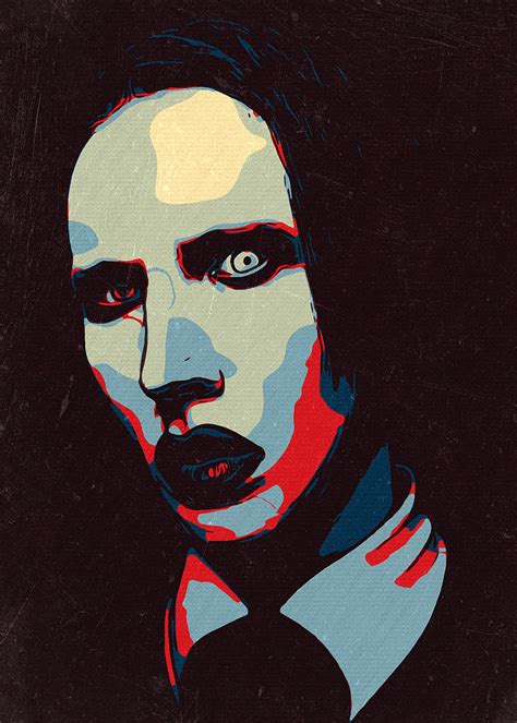 Marilyn Manson Artwork Painting by New Art