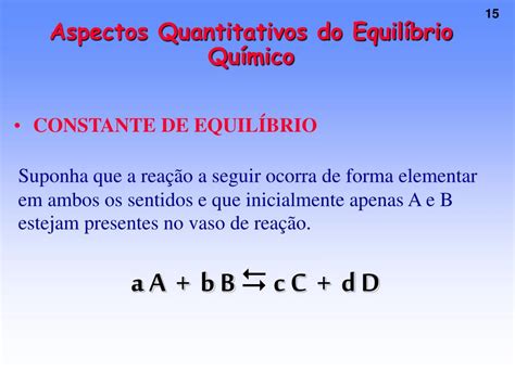 PPT EQUILÍBRIO QUÍMICO PowerPoint Presentation free download ID