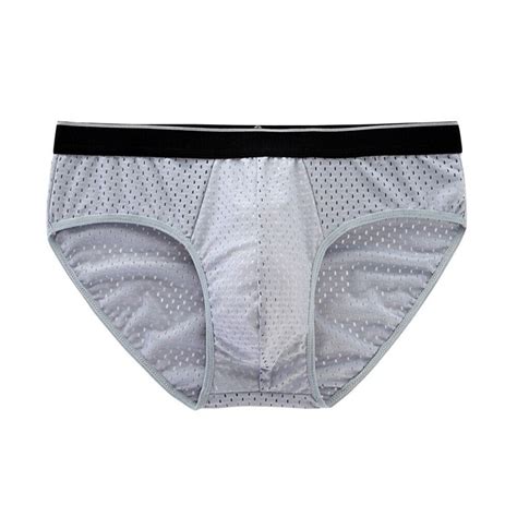 Short Boxer En Soie Glac E Ultra Mince Pour Hommes Slips Triangulaires