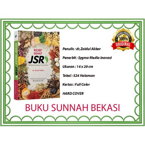 Jual Resep Sehat JSR 200 Resep Menyehatkan Dr Zaidul Akbar Jurus