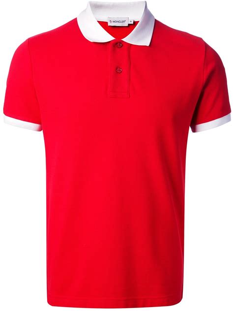 Lyst Moncler Polo Shirt In Red For Men