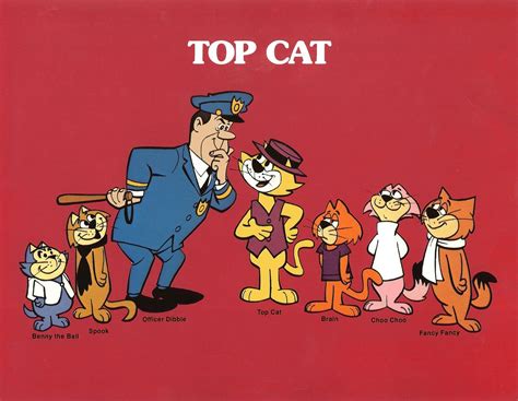 Top Cat With Benny The Ball Spook Officer Dibble Brain Choo Choo