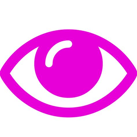 Símbolo De Ojo Rosado Icono Png