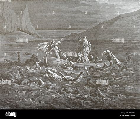 Gustave Dore's Illustration 'The Styx - Phlegyas' from Dante's Divine Comedy Stock Photo - Alamy