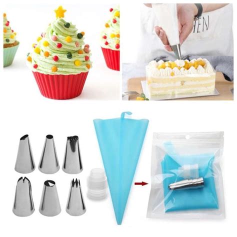 Jual Jual Spuit Stainless Piping Bag Silikon Set Pc Baking Kue