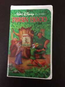 Disney Rare Classic Robin Hood Black Diamond Edition Vhs