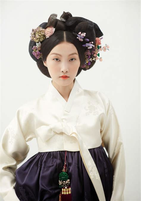 한복 Hanbok Korean Traditional Clothes[dress] 전통 드레스 한국식 헤어 한국 스타일