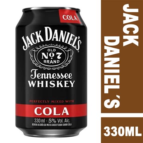 Jack Daniels Lata 330ml Whisky Drink Cola Original Compre Bebidas