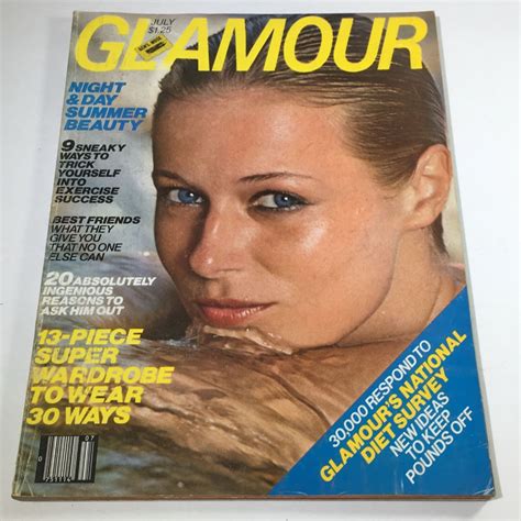 Vtg Glamour Magazine July 1978 Maria Hanson Cover No Label Newsstand