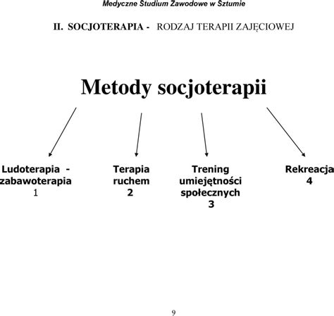 Klasyfikacja Rodzaj W Metod Technik I Form Terapii Zaj Ciowej Pdf