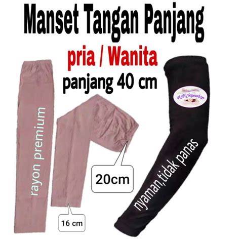 Jual Manset Tangan Panjang Manset Lengan Panjang Premium Ukuran Standar