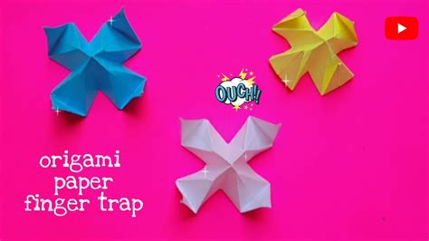 Diy How To Make Origami Finger Trap Paper Finger Trap Antistress