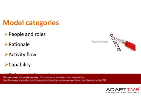 Ppt V3 Requirement Analysis And Design Specify And Model Requirements