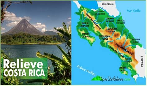 Relieve de Costa Rica | Mapa, Cordilleras, Llanuras, Va...