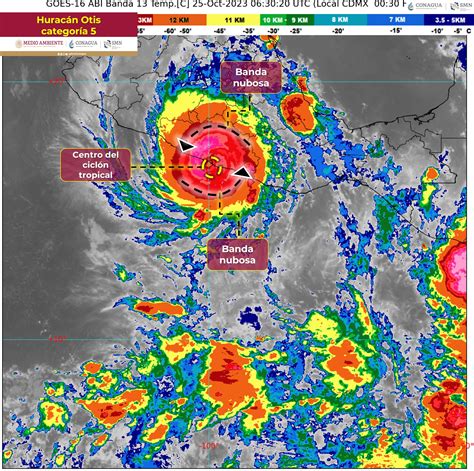 Otis Toca Tierra Cerca De Acapulco Como Hurac N Categor A