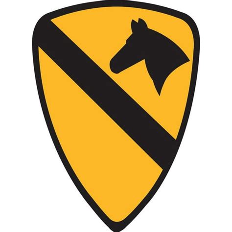 10 Inch Army 1st Cavalry Division Patch Vinyl Transfer Decal - Walmart.com - Walmart.com