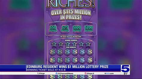 Anonymous Edinburg Resident Claims 1 Million Prize In A Texas Lottery