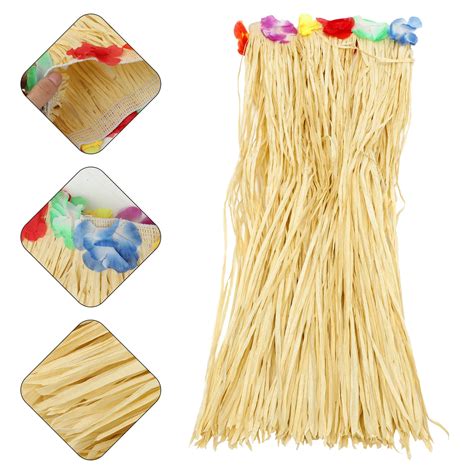 Skirt Hula Hawaiian Costume Dress Party Luau Grass Skirts Dressing