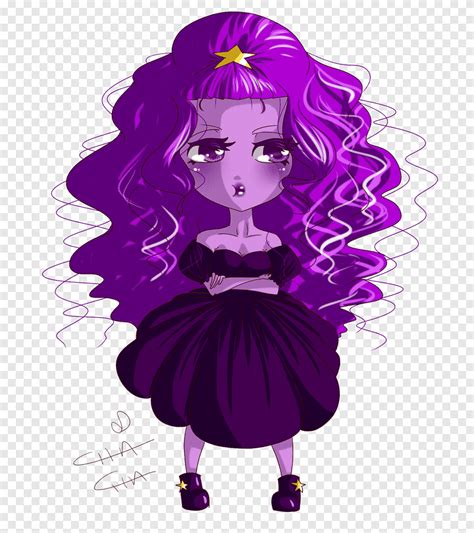 Desenho De Cabelo Preto Design M Design Roxo Lendário Criatura Png